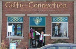 Celtic Connection Storefront in downtown Lakefield, Ontario CANADA